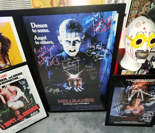 Signed & Framed 24 x 36 Hellraiser Poster 1