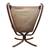 Leather 'Falcon' Sling Chair W/Ottoman by Sigurd Ressell for Vatne Møbler, 1970 5 thumbnail