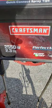 "LOOK TWO PRESSURE WASHERS GAS/ELECTRIC ONE LOW PRICE" 1