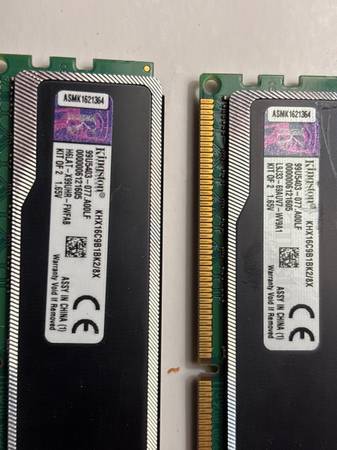 Kingston Hyper X 2X4G DDR3 desktop ram 1