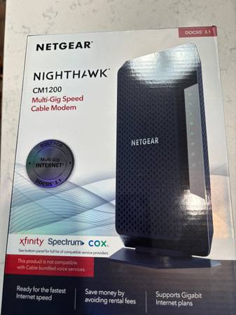 Netgear Nighthawk CM1200Modem docsis3.1 1