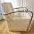 Nice Vintage MCM white leather chrome modern armchair 8 thumbnail