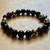 Handmade One of a Kind Onyx & Golden Hematite Stretch Bracelet size 7. 6 thumbnail