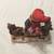 2 Christmas decor figures, girls with bears in sleighs 3 thumbnail