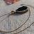 24" STERLING CHAIN W/LARGE TEAR DROP GREEN FACETED STERLING & STONE PE 3 thumbnail