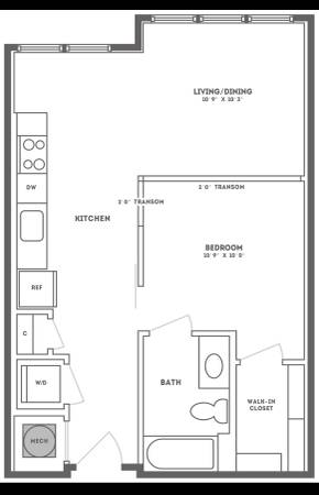 $1,849 / 1br - 596ft2 - Jr 1 bedroom 1 bathroom for rent (Alexandria)63822036822913120