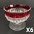 Vintage "Kings Crown" Ruby Glasswear 10 thumbnail