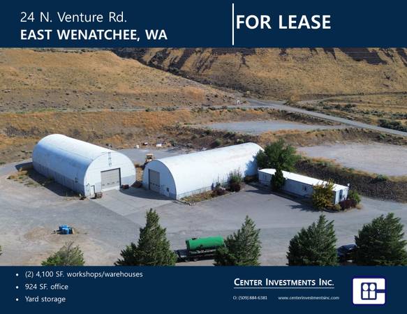 $1 / 8200ft2 - Warehouse, office & yard storage (East Wenatchee)63861425102723120