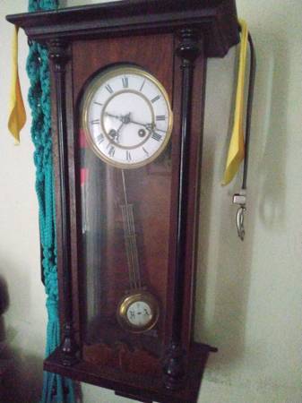 Clock - German Antique Wall Clock 1