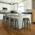 Outdoor 4 Metal Bar Stools 26'' Bar Height Industrial w/ Low 2 thumbnail