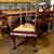George II Style Walnut Dining Table with Eight Chairs – Hand-Carved El 14 thumbnail