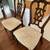 Solid wood dining table + 4 upholstered chairs 5 thumbnail