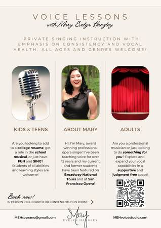 Singing Lessons for Adults, Kids & Teens in the East Bay 1