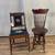Antique Piano Chair & Embroidered Victorian Chair 1 thumbnail