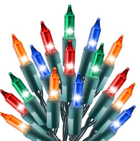100 Incandescent Christmas Tree Lights 1