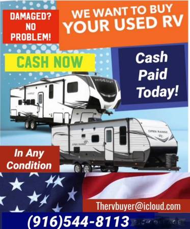 Used Travel Trailer or Motorhome RVs as is 1
