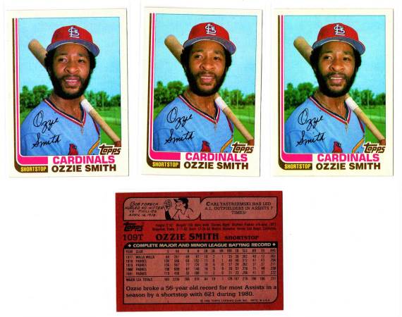 1982 Topps Traded Ozzie Smith #109T FIRST CARDINALS CARD! Nice/Clean! 1