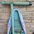 Vintage Mid Century Modern (MCM) Aqua Marine Ironing Board 6 thumbnail