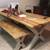 Pine Farmhouse Table & Bench 1 thumbnail