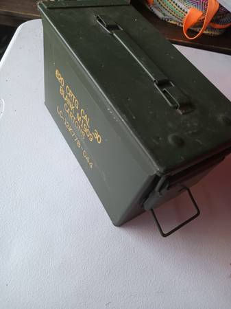 Ammo case USA military s.c.f. ammunition box vintage 1