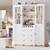 72" Tall Kitchen Storage Cabinets with Doors and Open Shelves, 58" Wid 1 thumbnail