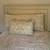 Twin bed frame, nailhead trim, cream - near new/perfect condition 2 thumbnail