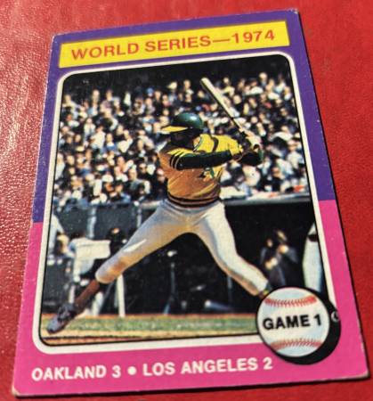 Reggie Jackson Oakland World Series 1974 Topps Hall of Fame 1