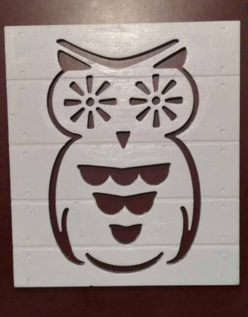 Carved Wooden Owl Wall Art 1