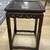 Vintage Small Square Carved Wood Side Table 4 thumbnail