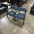 Vintage Wooden Blue Rolling Guest Chair BUY 3 GET ONE 50% OFF 3 thumbnail