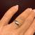 White Gold Ring (Size 5) with 3 Natural Diamonds Stones 11 thumbnail