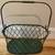 Decorative Sage Basket and White Lattice Tray 2 thumbnail