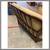 Mid 20th Century French Walnut + Suede Loveseat 2 thumbnail
