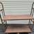 Mid Century Rolling Industrial Metal TV Television Boolcase Shelf 16 x 48 x 62 T 4 thumbnail