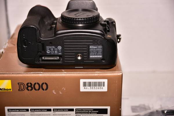 NIKON D800 CAMERA IN MINT CONDITION SC 18577 - $650 (concord / pleasant hill / martinez)63471367126531123