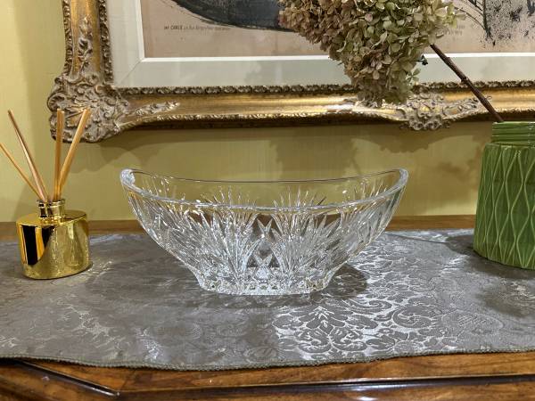 Waterford MARQUIS Crystal Newberry 11" Oval serving Fruit Bowl 1
