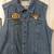Denim Biker Vest with Harley Owners Group Motorcycle Patches 3 thumbnail