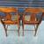 Matching Pair of Antique Tiger Maple Chairs with Cane Seats. 14 thumbnail