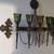 Medieval Style 5 Candle Wall Candelabra with Medallion and Chains 4 thumbnail