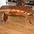 Artisan Crafted Rewood/Mesquite Rustic Natural Wood Bench/Table 2 thumbnail