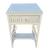 Vintage White Wicker Night Stand End Table w/ Drawer 1 thumbnail