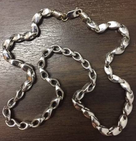 TEARDROP White Gold 22" NECKLACE 1
