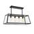 Morley 4-Light Black Chandelier with Clear Glass Shade 4 thumbnail
