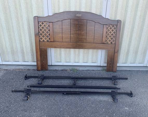 Queen Size Bed Frame and Headboard 1
