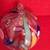 HAND-BLOWN GLASS ORNAMENT-CLEAR WITH PINK/GREEN/YELLOW/WHITE/BLUE DOTS 2 thumbnail