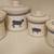 VINTAGE CROCK CANISTER SET 🐏 SET  🐄 1 thumbnail