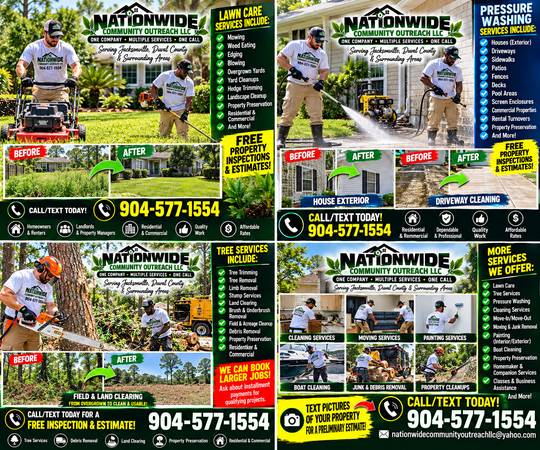 🌳 OVERGROWN YARD? TREES? CLEANUP? PAINTING? WE DO IT ALL! 1