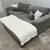 Ashley 2-Piece Gray Corduroy Sectional Couch 2 thumbnail