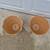 2 Light Orange Plastic Scallopped Edge Flower Pots 2 thumbnail