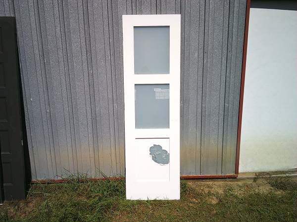 New 24" 3 lite solid door slab 1